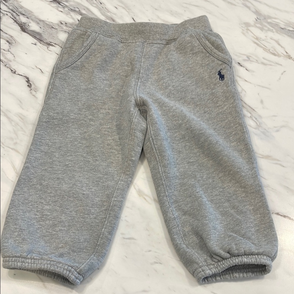 Polo by Ralph Lauren Gray Sweatpants with Elastic Cuffs
